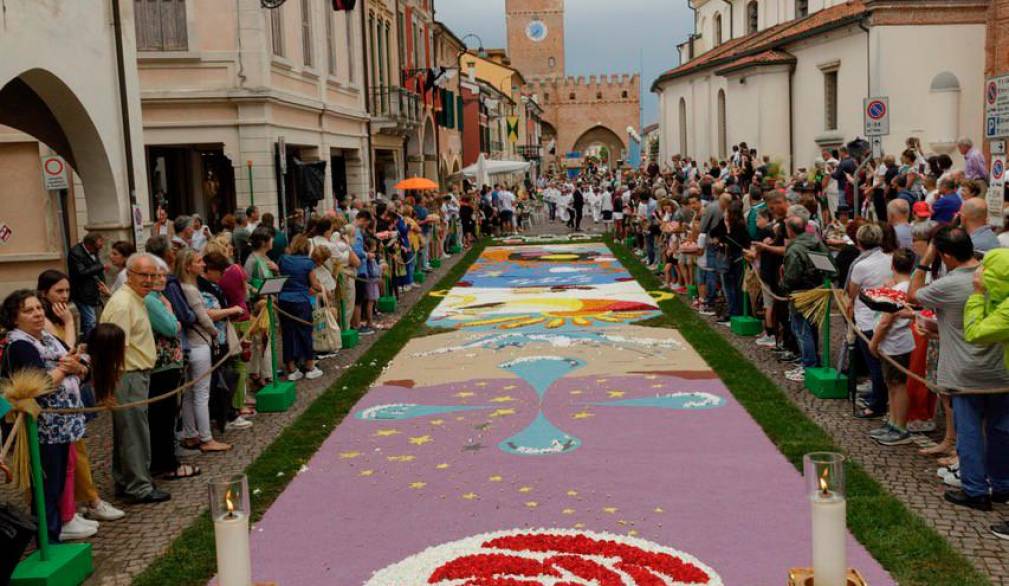 L’Infiorata del Corpus Domini dello scorso anno a Noale