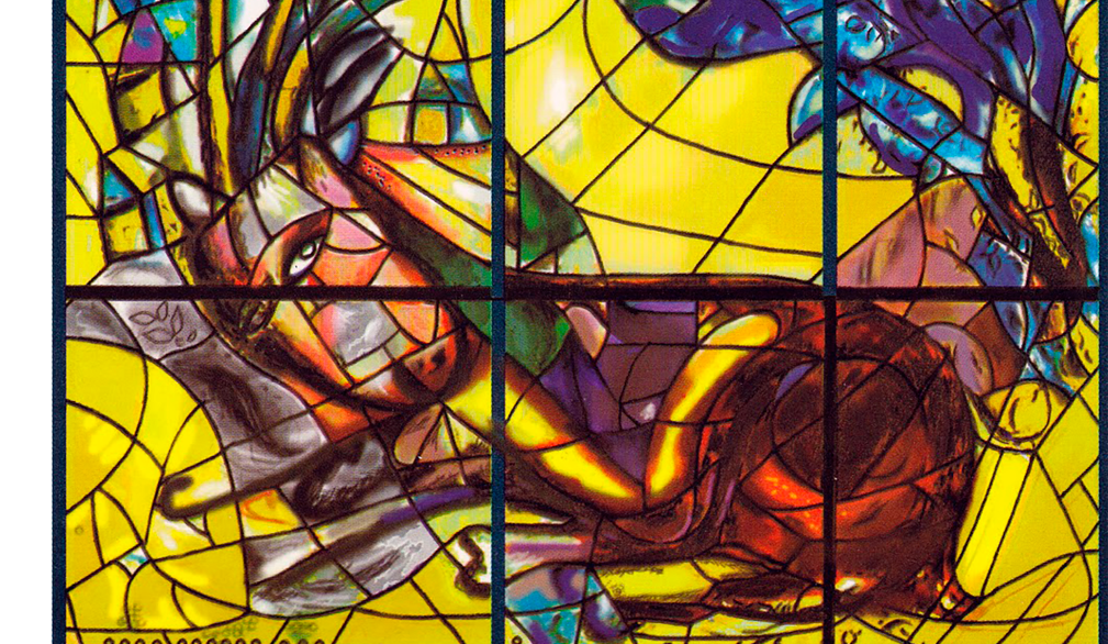 Marc Chagall, “La tribù di Zabulon e la tribù di Neftali”: entrambe le immagini sono tratte dal ciclo delle vetrate della Sinagoga dell’Hebrew Medical Center di Kiryat Hadassah con le 12 tribù di Israele, 1961, Ein Karem - Gerusalemme