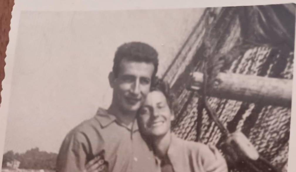 Gianfranco Ferrara con la moglie Marisa