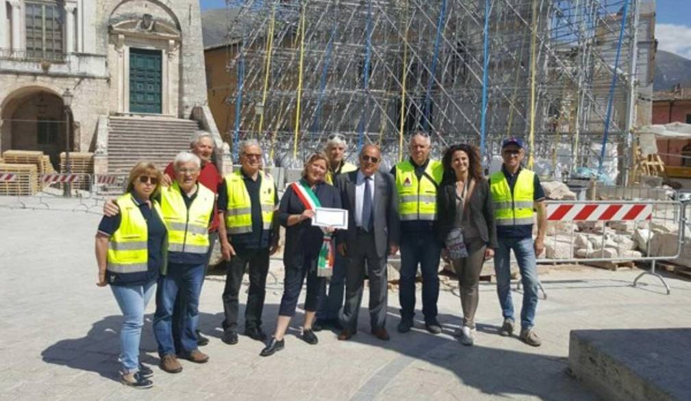 Terremotati: Casier tende una mano a Norcia