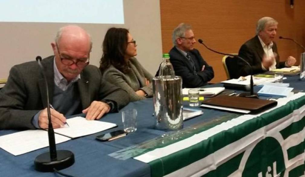 Cisl trevigiana a congresso, il saluto di Lorenzon