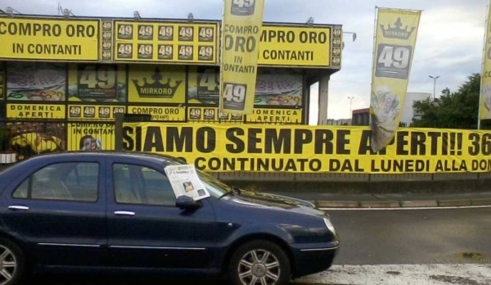 Dagli italiani 8 miliardi di euro ai “Compro oro”