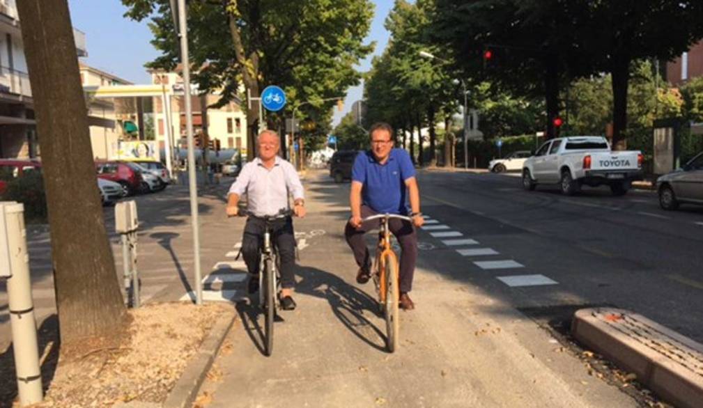 Manildo apre la pista di viale Montegrappa