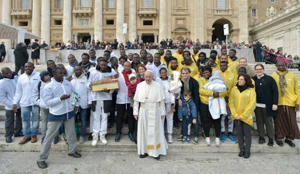 Quarantotto richiedenti asilo "trevigiani" all'udienza del Papa