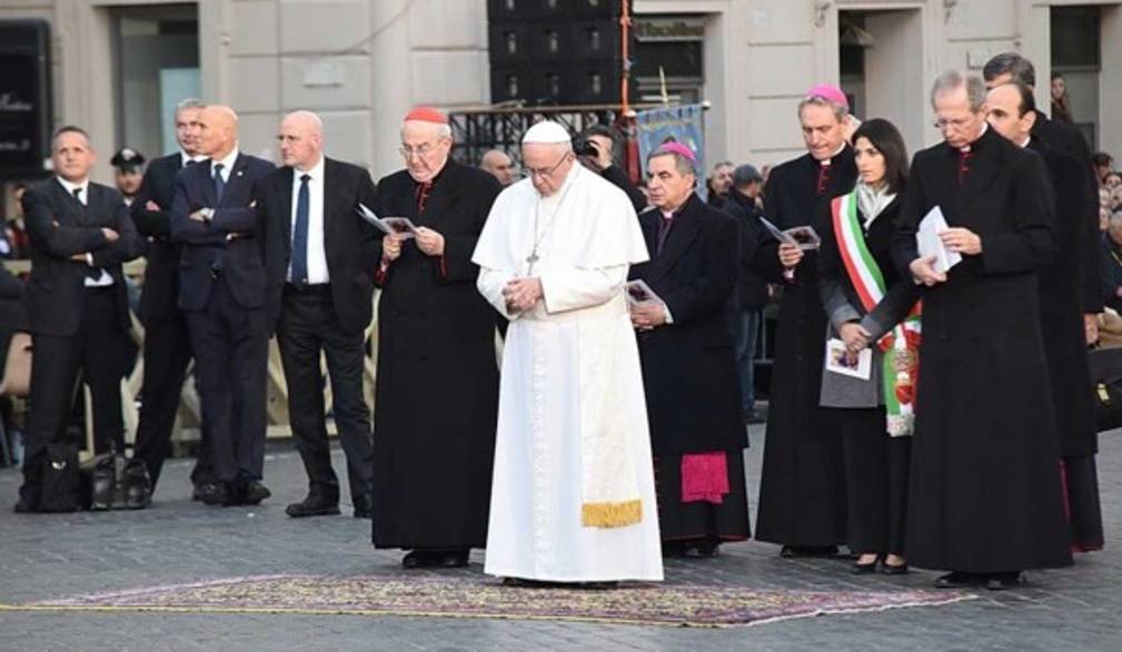 La preghiera di Francesco a Maria Immacolata