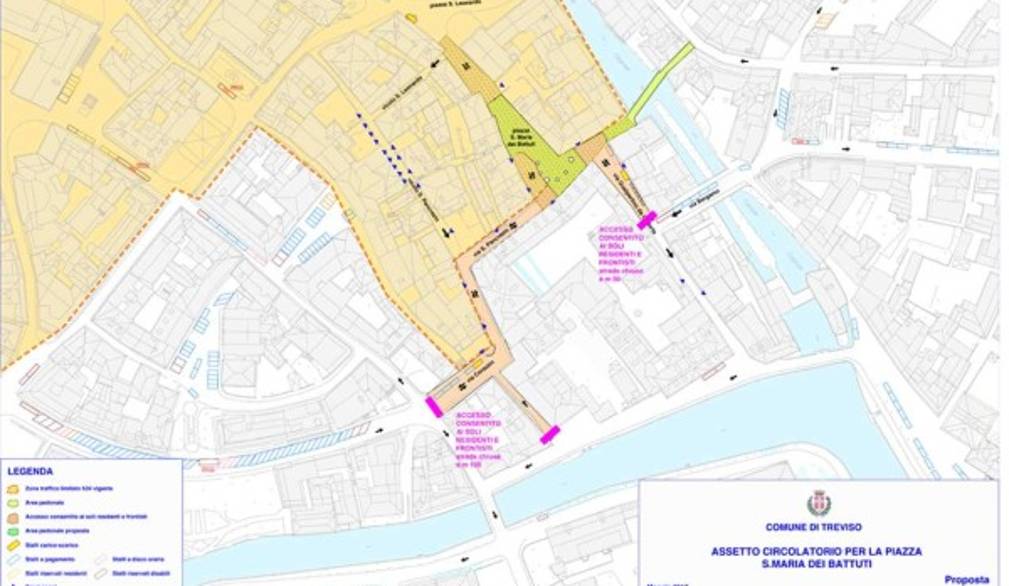 Nuova viabilità sperimentale in zona S. Maria dei Battuti