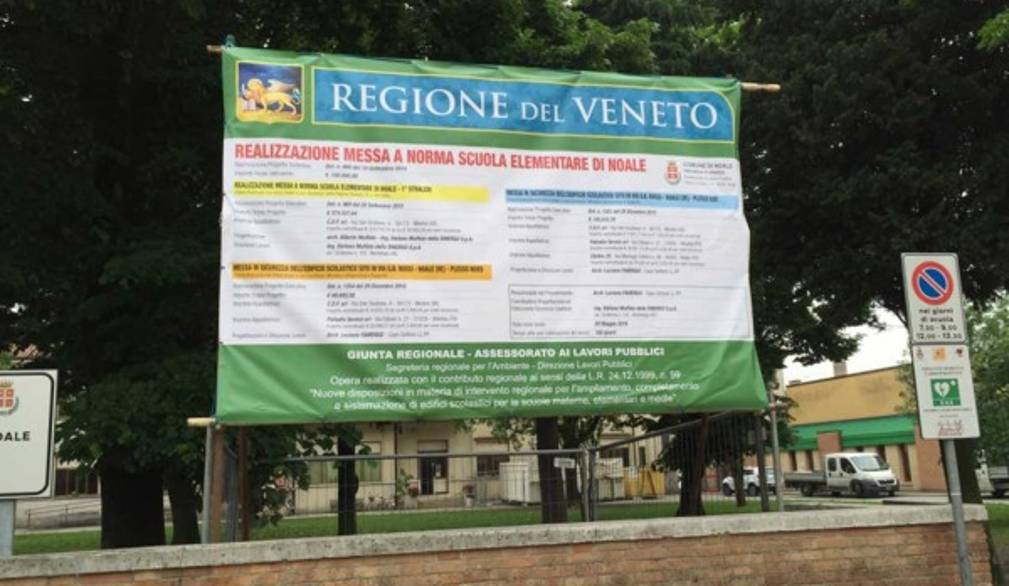 Noale: iniziati i lavori di messa a norma delle scuole