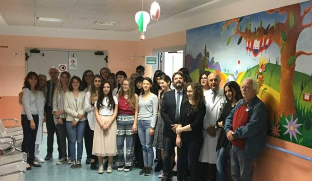 Montebelluna: un ospedale più colorato grazie agli studenti