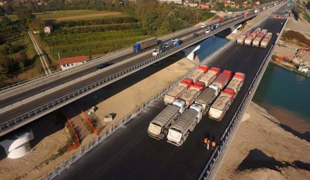 Nuovo ponte autostradale sul Piave, collaudo ok