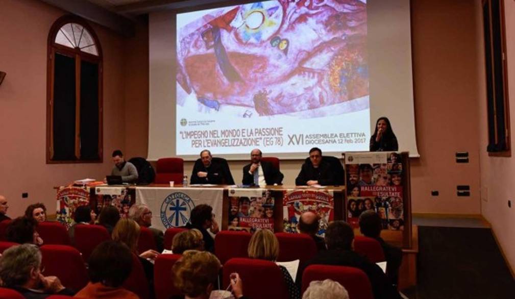 Centocinquantesimo Ac, il Vescovo saluta i trevigiani in partenza per Roma