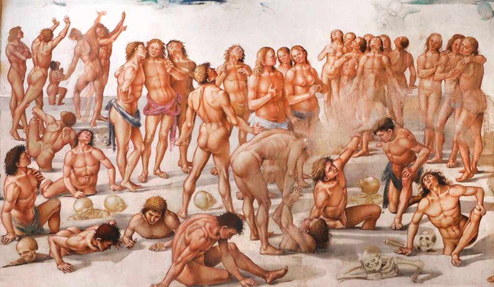 Luca Signorelli “Resurrezione della carne (particolare)” 1499 - 1502, Cappella di San Brizio - Duomo di Orvieto