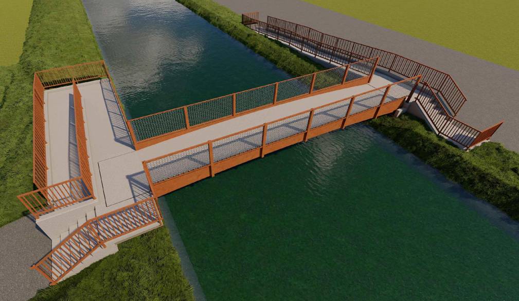 Render della nuova passerella