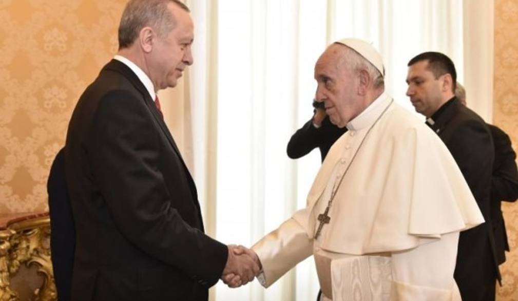 Il Papa incontra Erdogan: dialogo sui profughi e su Gerusalemme
