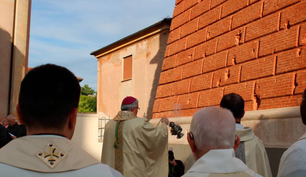 Pieve: benedettodal vescovo il campanile dopo l’accurato restauro