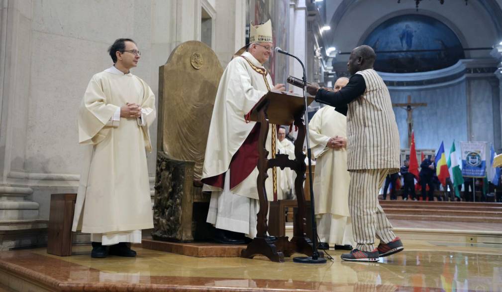 Messa dei popoli con vescovo Michele Tomasi, in cattedrale a Treviso