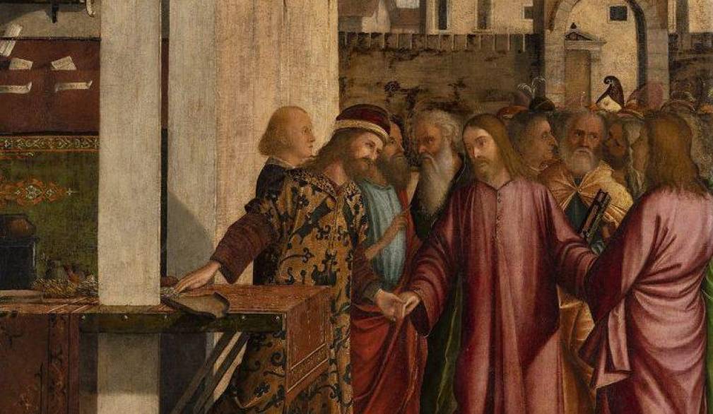 <i>Vittore Carpaccio “Vocazione di san Matteo” 1502, Scuola di San Giorgio degli Schiavoni</i>