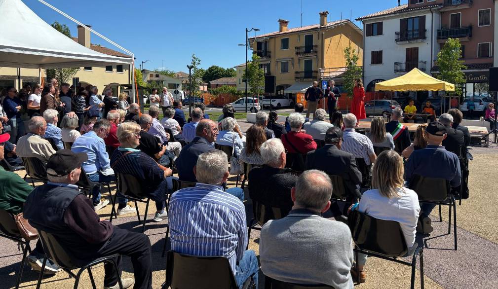 A Villorba inaugurata la “nuova” piazza Aldo Moro