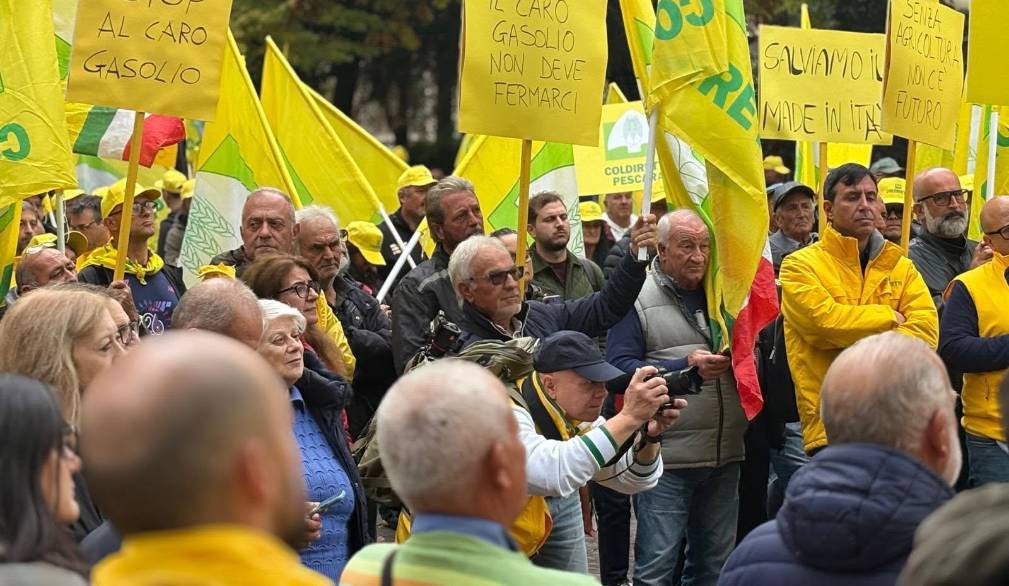 Caro gasolio, i Coldiretti del Veneto manifestano a Venezia