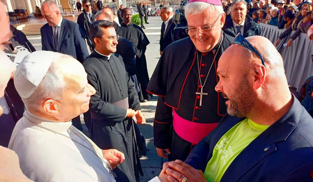 L’ascolto e l’abbraccio di papa Leone ai detenuti trevigiani, a Roma con il Vescovo