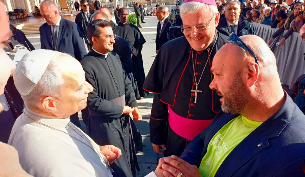 L’ascolto e l’abbraccio di papa Leone ai detenuti trevigiani, a Roma con il Vescovo