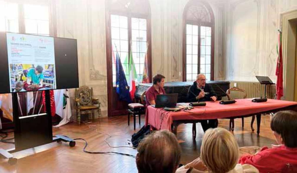 Un momento dell’incontro con Giovanni Putoto ed Enrico Cremasco