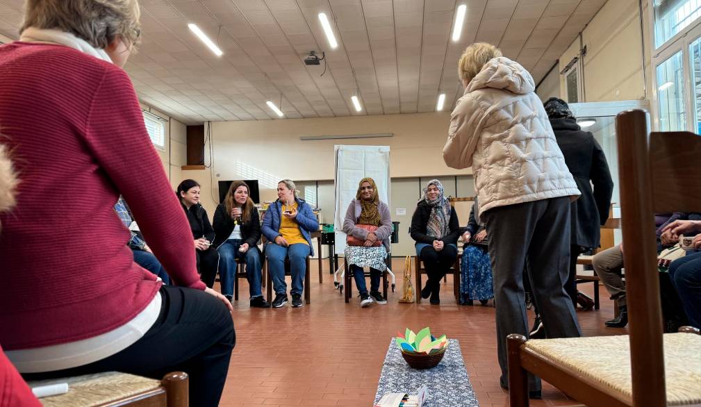 Un’immagine dai primi appuntamenti in parrocchia