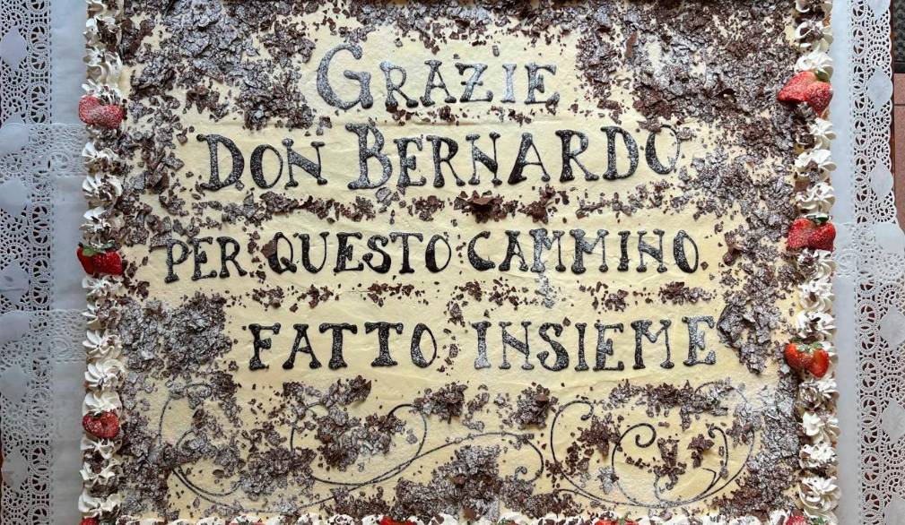 A Sant’Agnese il saluto a don Bernardo, in partenza per Volpago e Venegazzù