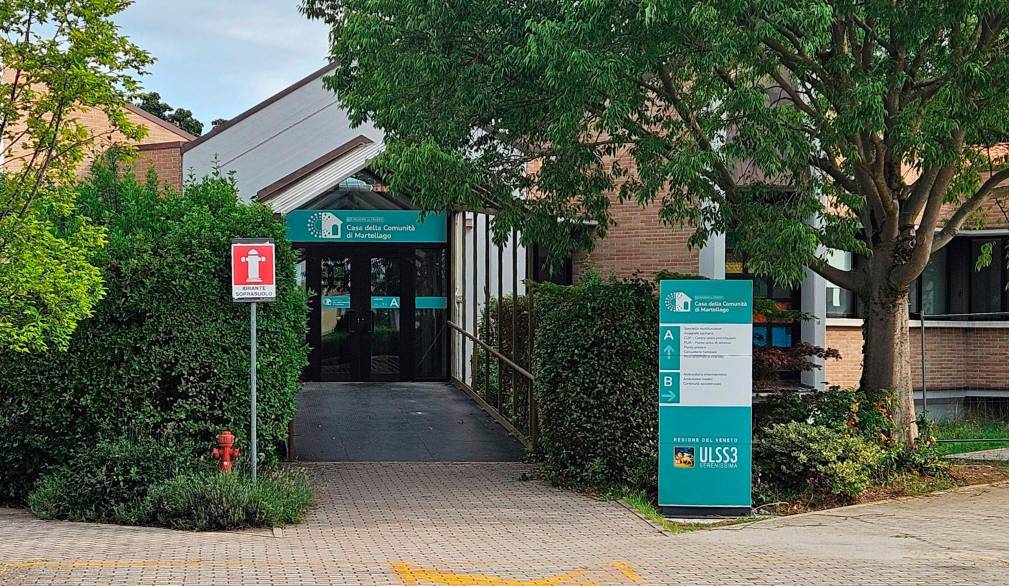 L’ingresso della Casa della comunità di Martellago, nel nostro territorio, una delle tredici presenti nell’Ulss 3