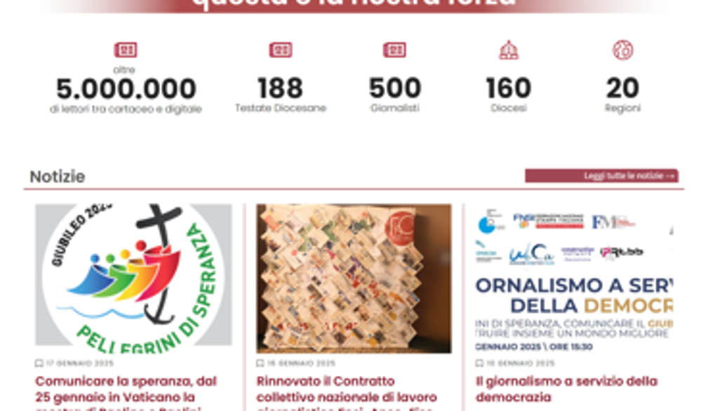 La Fisc (190 giornali diocesani) rinnova il sito web