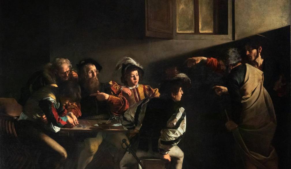 Michelangelo Merisi da Caravaggio “Vocazione di San Matteo” 1600, Cappella Contarelli, San Luigi dei Francesi - Roma