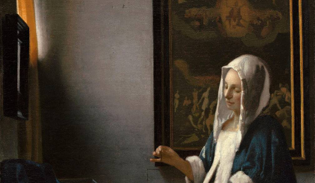 Jan Vermeer “La Pesatrice di perle (o Donna con una bilancia)” 1664, National Gallery of Art - Washington