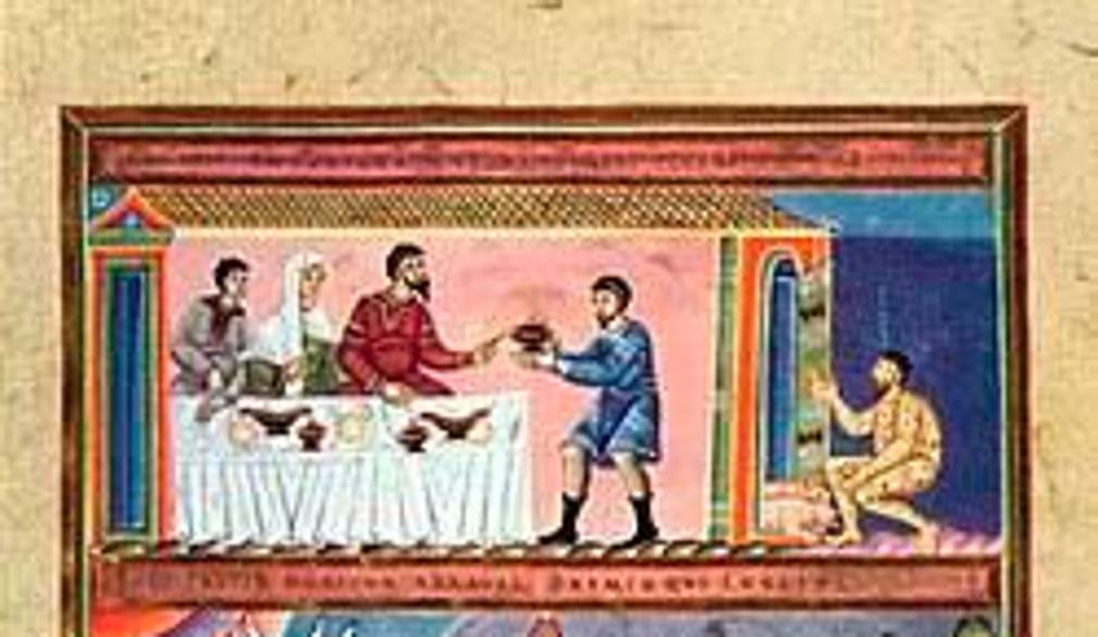 Codex Aureus di Echternach “La parabola degli operai nella vigna” 1030-1050, Germanisches Nationalmuseum – Norimberga