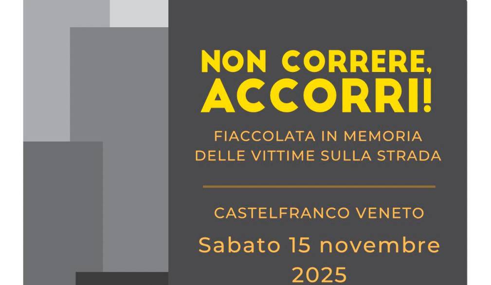 Castelfranco: una fiaccolata e numerosi eventi domenica 16, nella Giornata dedicata alle vittime della strada