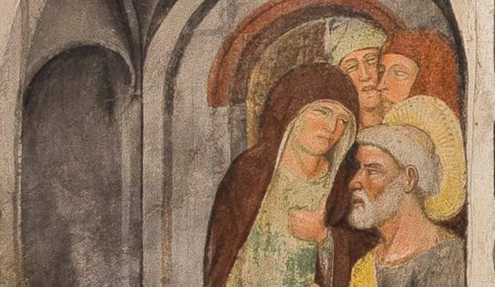 “Rinnegamento di Pietro - Gallo”, fine del XIV sec, cappella de Crocifisso, Chiesa di S. Lucia - Treviso