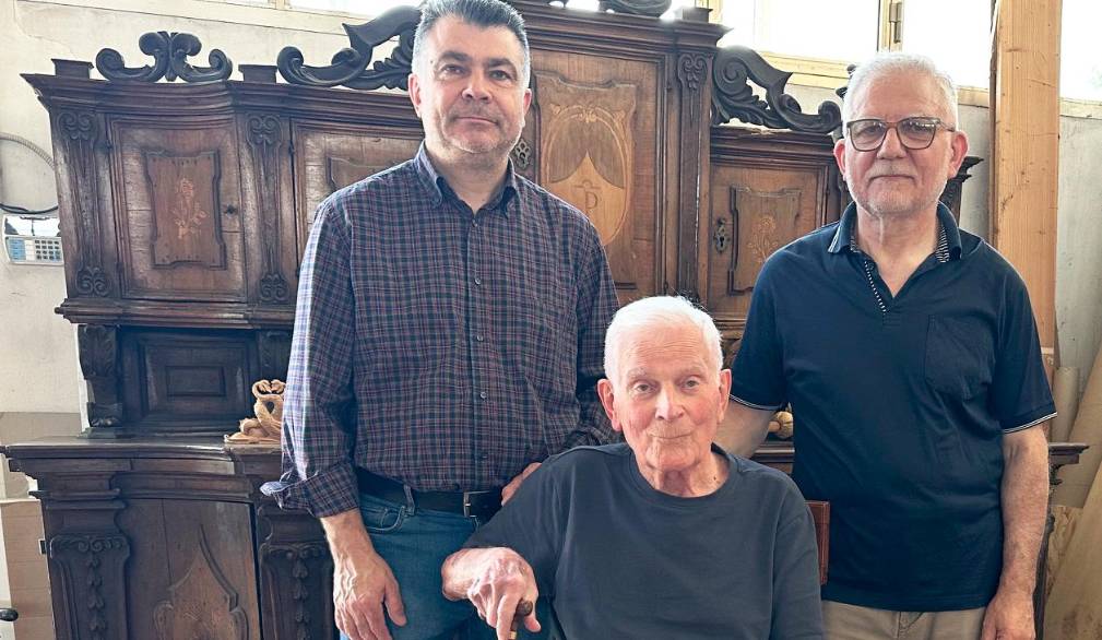 Da sinistra, Roberto, Giovanni, Giuseppe (seduto)