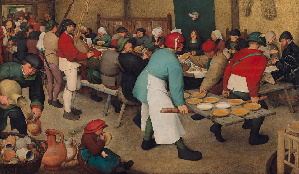 Pieter Bruegel il Vecchio “Banchetto nuziale”, 1568 circa, Kunsthistorisches Museum - Vienna