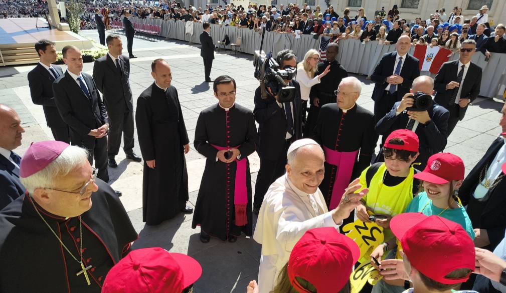 Cresimati trevigiani, l’incontro con papa Leone