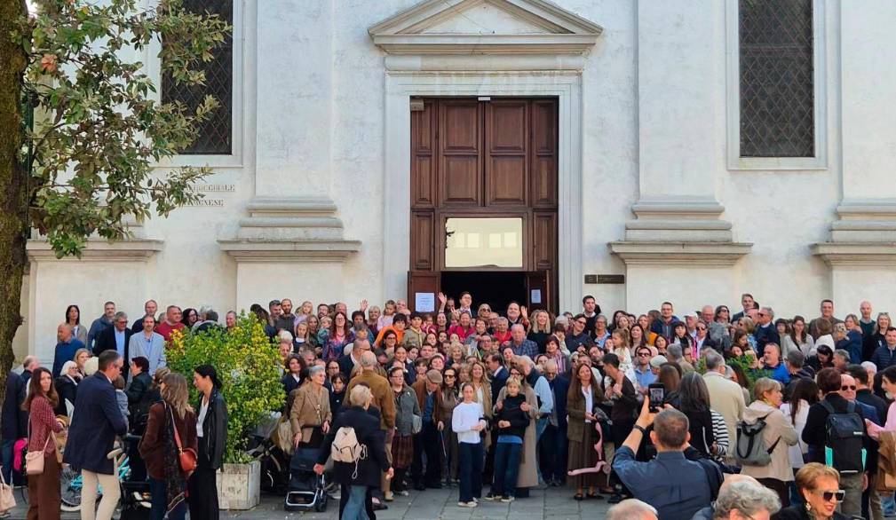 A Sant’Agnese il saluto a don Bernardo, in partenza per Volpago e Venegazzù