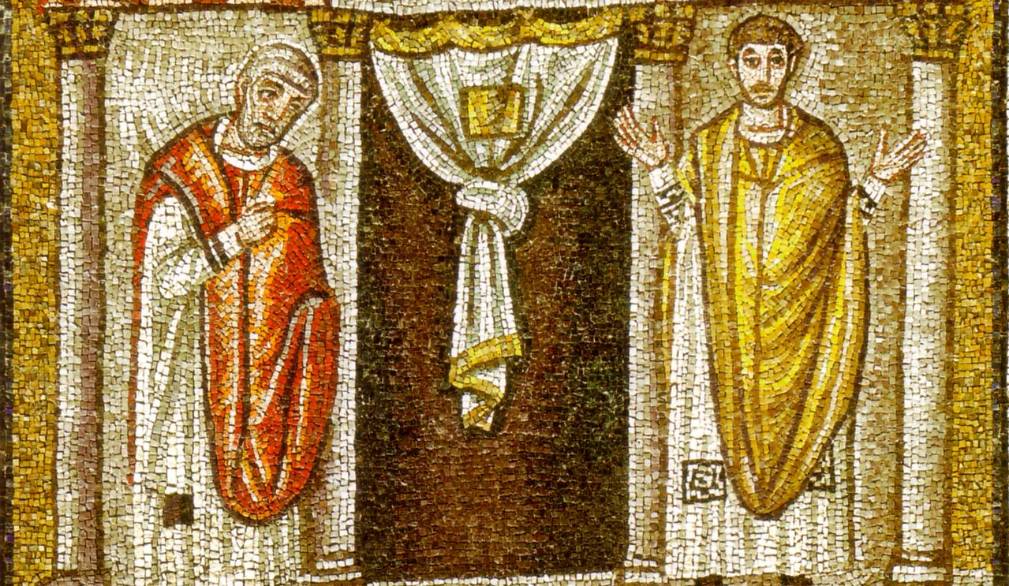 Mosaicisti Orientali “Parabola del Fariseo e del Pubblicano” VI sec., Sant’Apollinare Nuovo - Ravenna