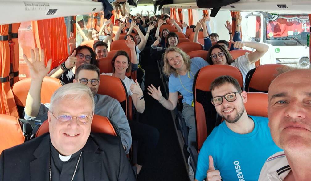 1.700 giovani trevigiani a Roma con il vescovo Michele