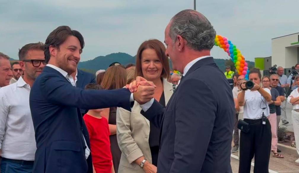 Alberto Stefani (a sinistra) con Luca Zaia