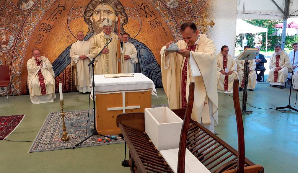 Posata la prima pietra della nuova chiesa di Giavera del Montello