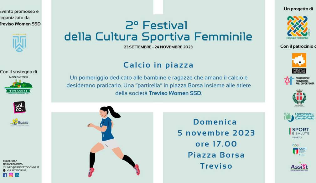 Festival della cultura sportiva femminile: si gioca a calcio in piazza Borsa