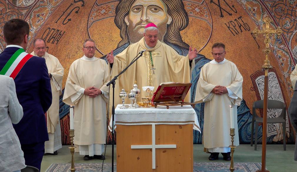 Posata la prima pietra della nuova chiesa di Giavera del Montello