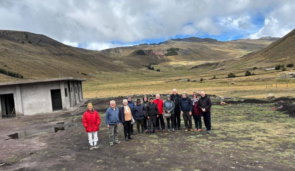 Foto di gruppo a Pachancho, nel cuore delle Ande