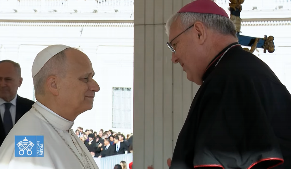 L’ascolto e l’abbraccio di papa Leone ai detenuti trevigiani, a Roma con il Vescovo