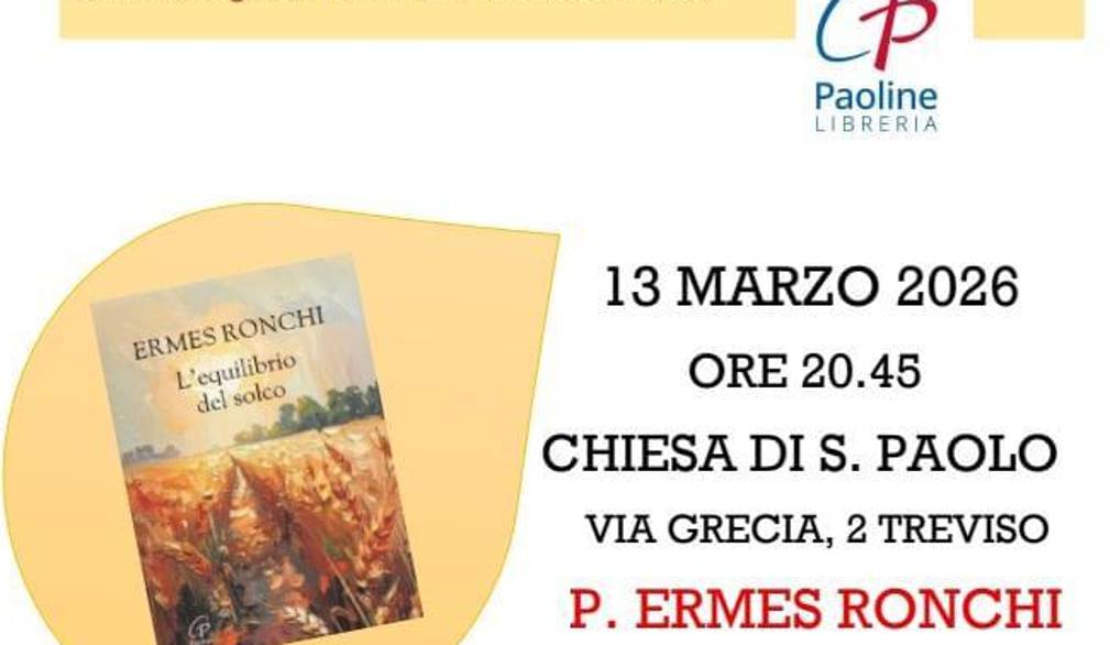 Incontro con padre Ermes Ronchi a San Paolo: “L’equilibrio del solco”