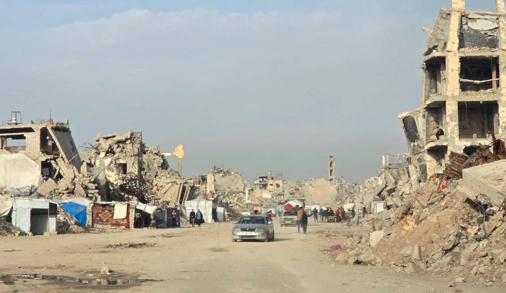 Gaza, la distruzione. Immagine di repertorio