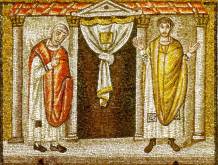 Mosaicisti Orientali “Parabola del Fariseo e del Pubblicano” VI sec., Sant’Apollinare Nuovo - Ravenna