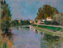 Nino Springolo, Il Sile d’autunno, 1935 Olio su tavola, Musei Civici di Treviso